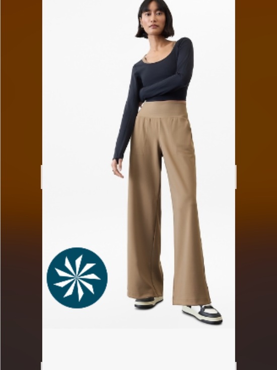 Athleta Pants - Athleta Venus Wide-Leg Pants in Brownstone